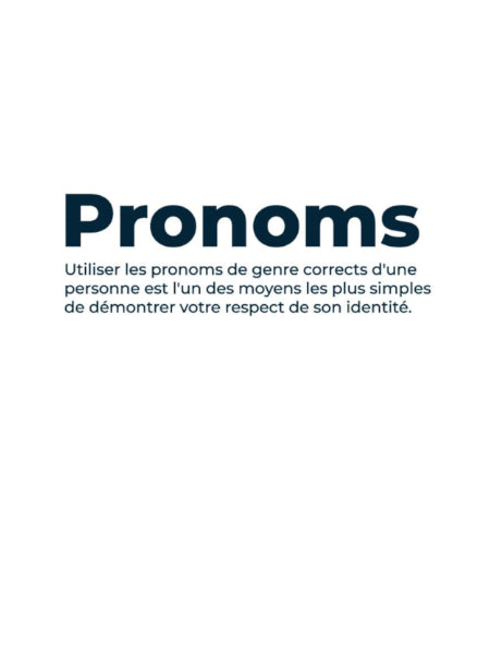 CONCEPTION DE LA LIGNE PRONOMS