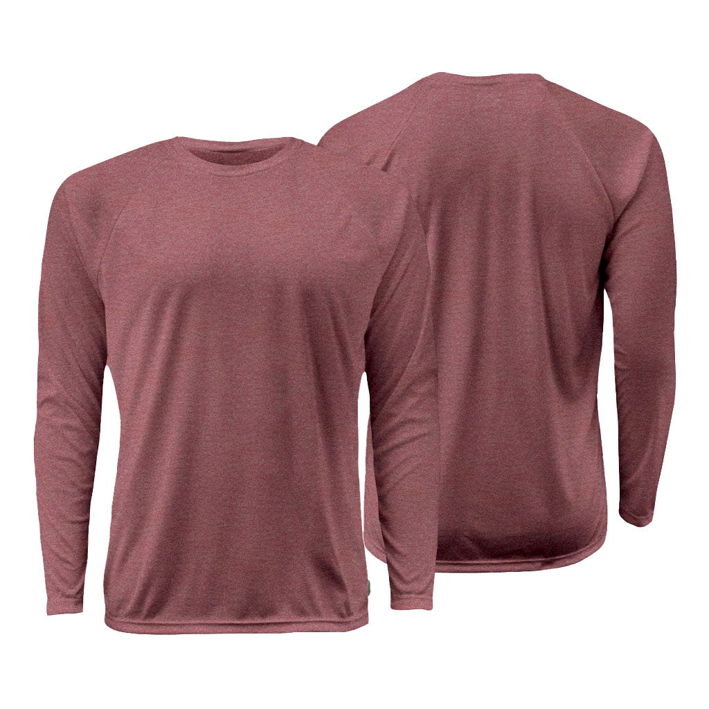 Raglan Long Sleeve - Heather Burgundy