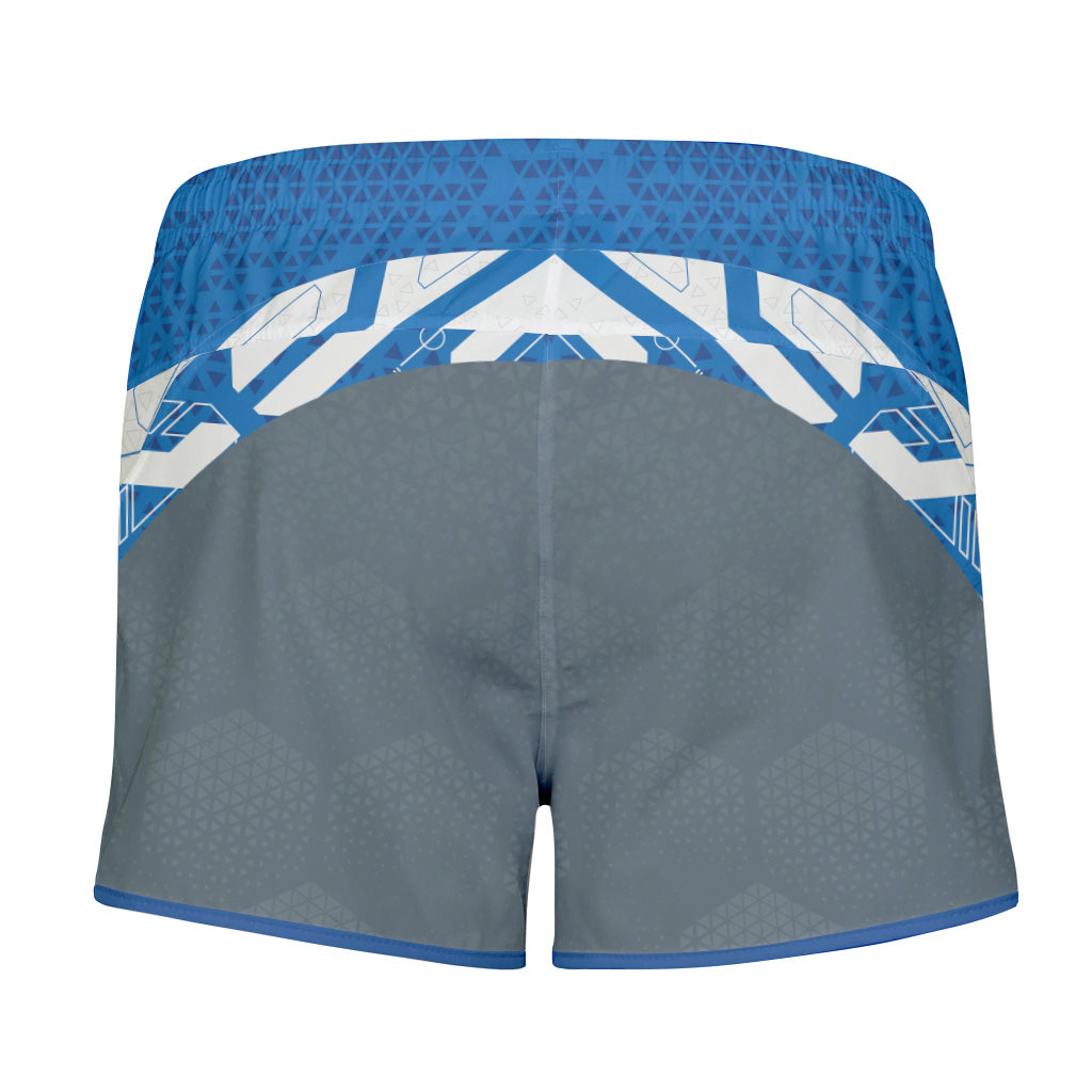 Hex Tech Blue Shorty Shorts