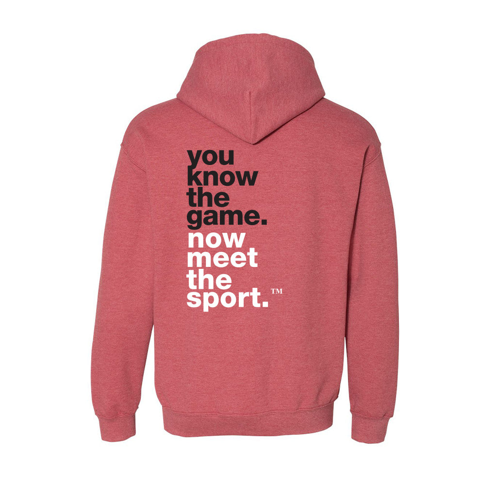 Dodgeball Canada YKTS Heather Red Cotton Hoodie (XL Only)