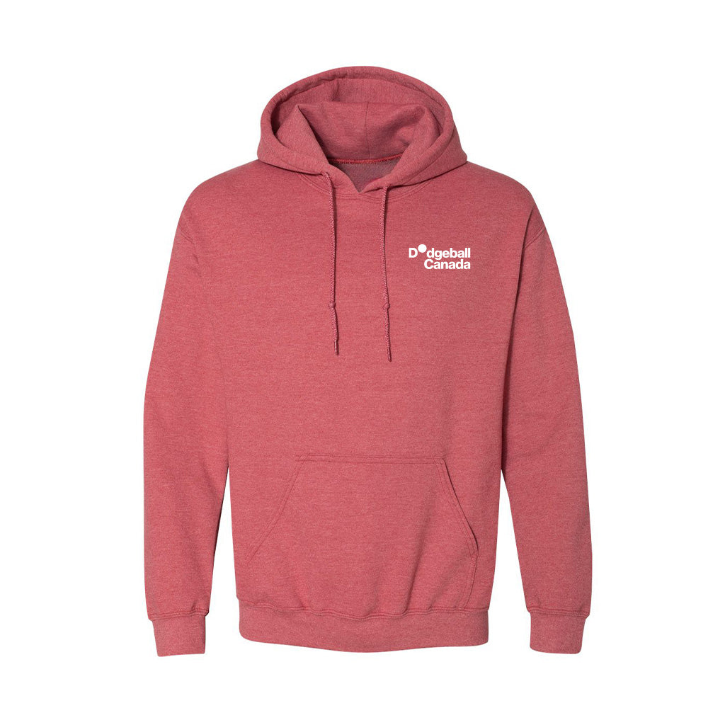 Dodgeball Canada YKTS Heather Red Cotton Hoodie (XL Only)