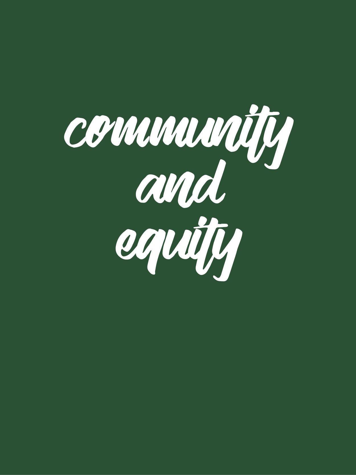 Statement on Gender Equity