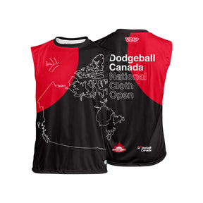 Dodgeball Canada Cloth Nationals Map Classic Sleeveless Jersey