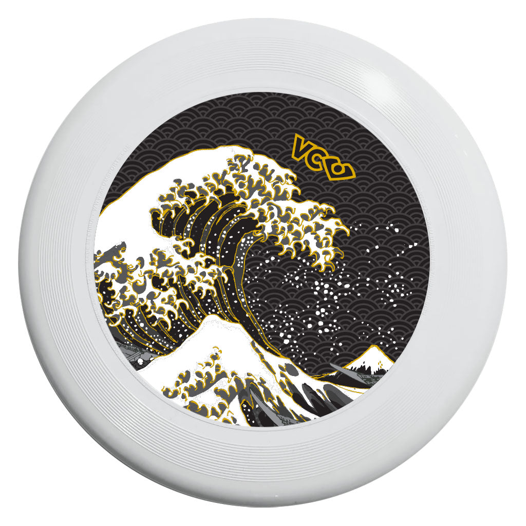 Hokusai Wave Black Gold Disc
