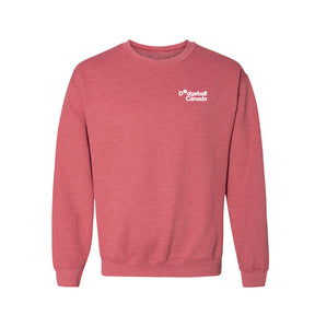 Dodgeball Canada YKTS Heather Red Crewneck