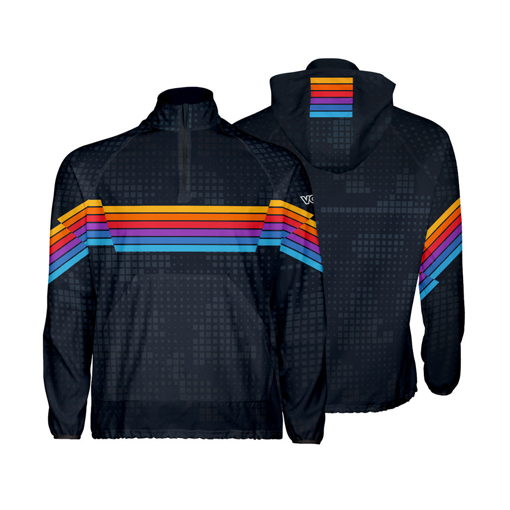 Synth Stripes Windbreaker